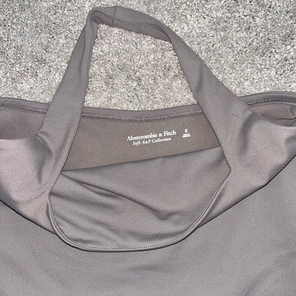 Abercrombie & Fitch Square Neck Halter Bodysuit Top Purple Size Small - Picture 5 of 6